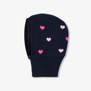 Baby girl heart print balaclava