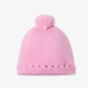 Baby girl knit beanie