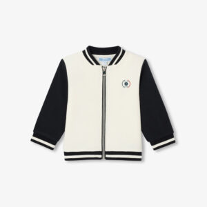 Baby boy zip-up fleece sweatshirt