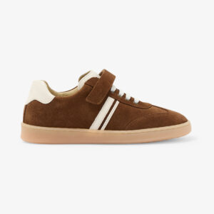 Child split leather trainers