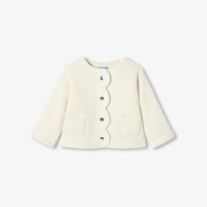 Baby girl microfleece cardigan