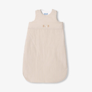 Striped popeline sleeping bag, 0-6 months