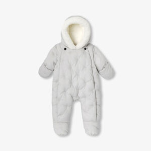 Baby boy water-repellent poplin pramsuit