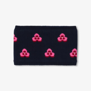 Baby girl lined knit snood