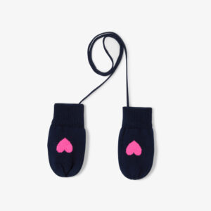 Baby girl knit mittens