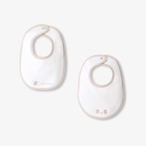 Set of 2 terry cloth bibs