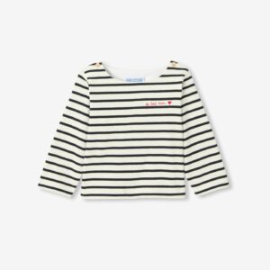 Baby girl lightweight fleece sailor top