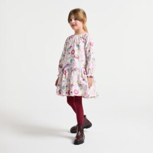 Girl fine-ribbed corduroy dress