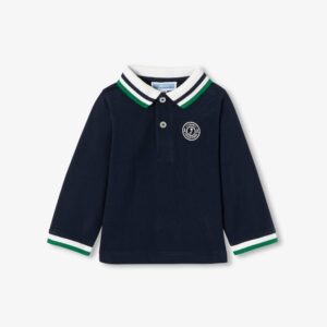 Baby boy long-sleeved polo shirt