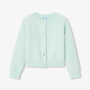Girl wool and alpaca cardigan