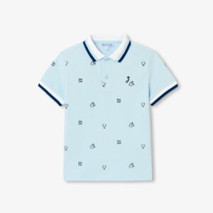 Boy mini cotton piqué polo shirt