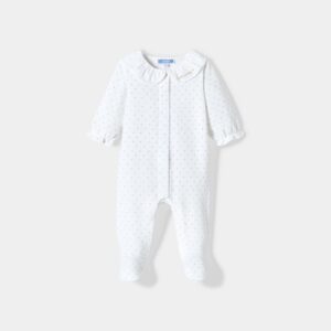 Baby girl polka dot velvet pyjamas