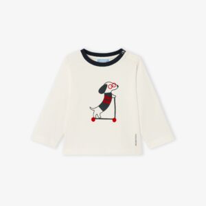 Baby boy long-sleeved cotton jersey T-shirt
