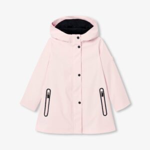 Girl water-repellent rubberized raincoat