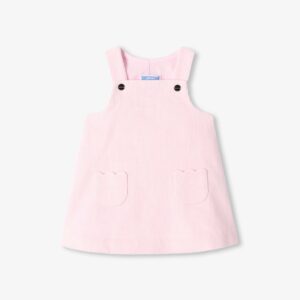 Baby girl velvet pinafore dress