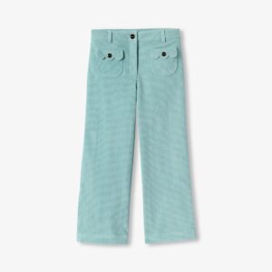 Girl wide-leg trousers in needlecord velvet