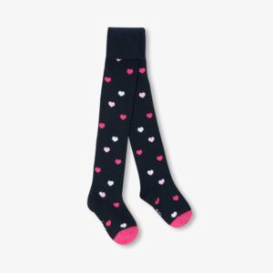 Girl intarsia heart tights